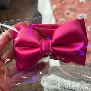 Fuschia Silk Bow Tie